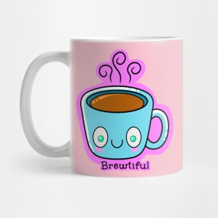 Brewtiful - Smiling Coffee Cup Mug